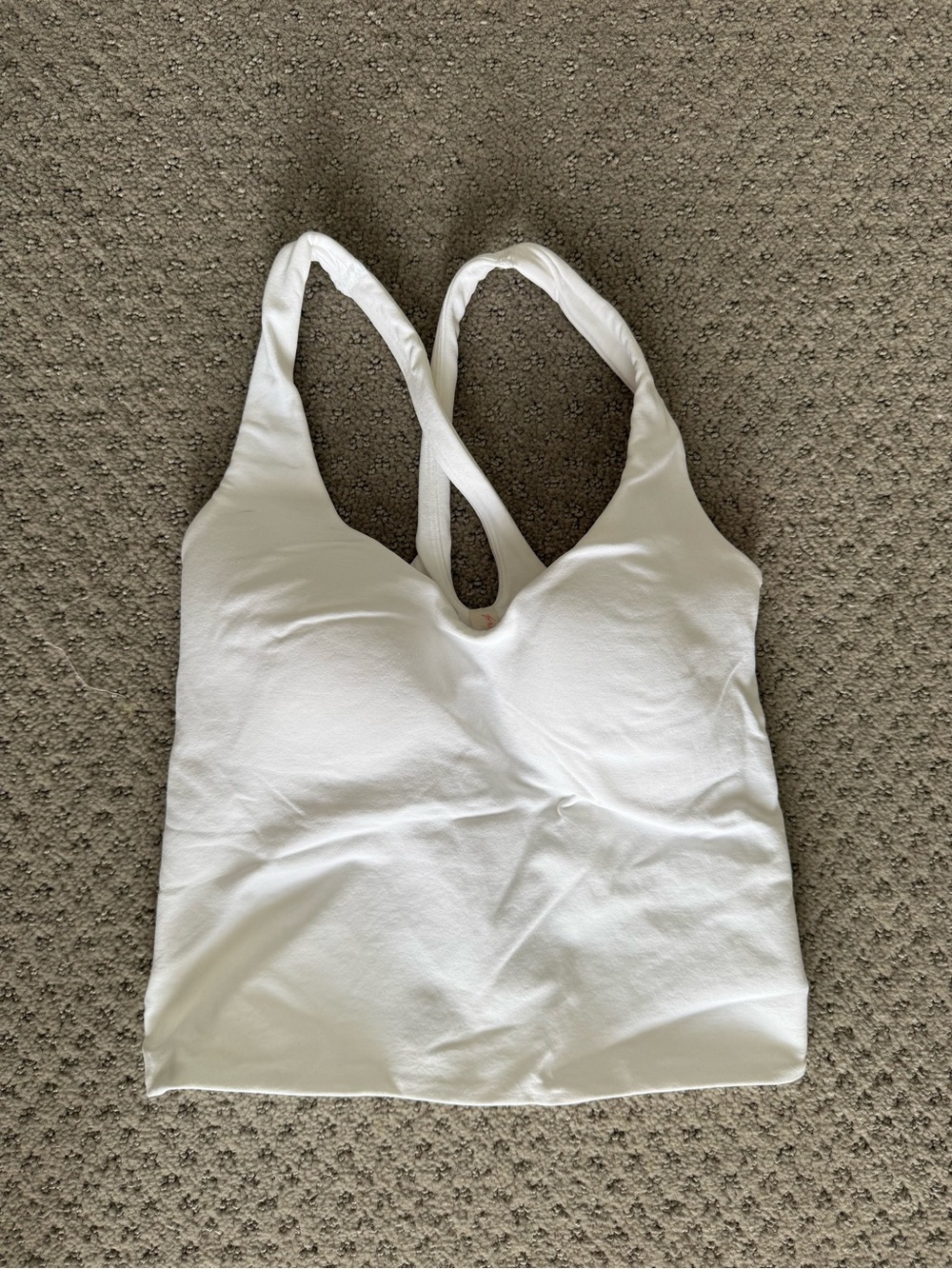 Free People White Racerback Tank Top